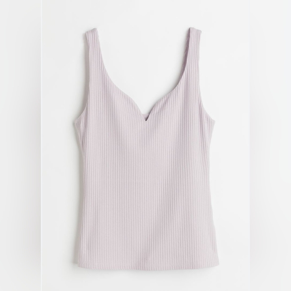 H&M Tops - Size S NWT H&M Light Purple Ribbed Tank Top